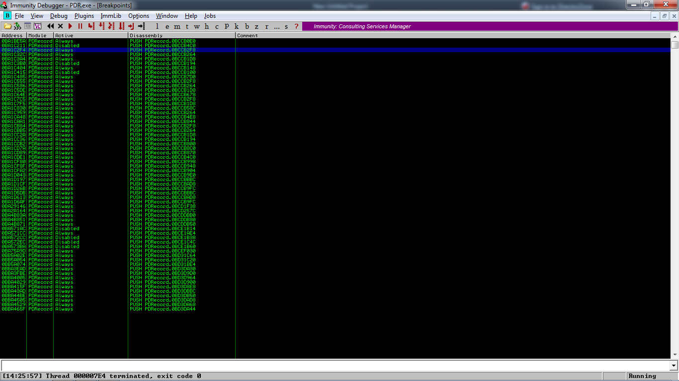Breakpoint mania