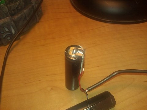 Solder blob on anode